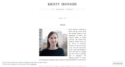 Desktop Screenshot of kristyironside.com